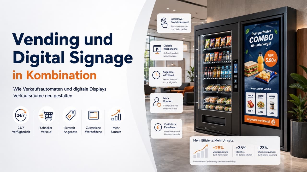 Vending und Digital Signage in Kombination